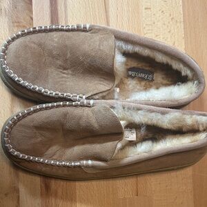 St. John's Bay Light Brown Suede Moccasins